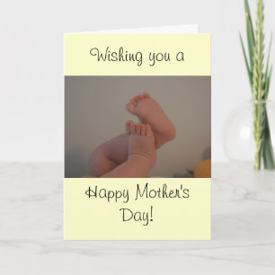 Tarjeta del Día de la Madre feliz con dicho de rec