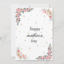 Tarjeta del Día de la Madre. feliz día de la madre