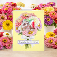 Tarjeta del Día de la Madre Feliz Foto Personaliza