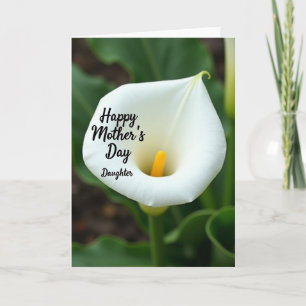 Tarjeta del Día de la Madre Flor de Arum