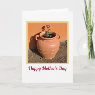 Tarjeta del Día de la Madre Flor de Magenta