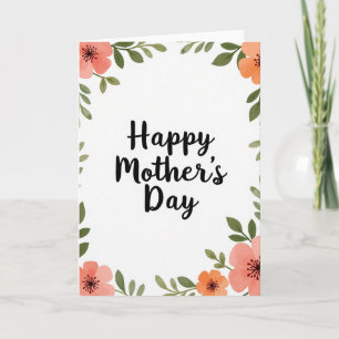 Tarjeta del Día de la Madre Flor de Mandarina