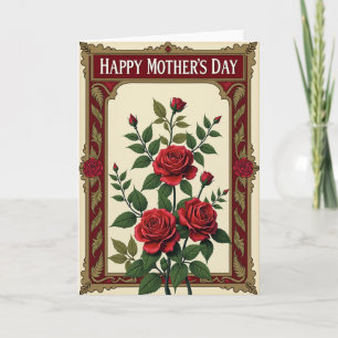 Tarjeta del Día de la Madre Flor de Terciopelo