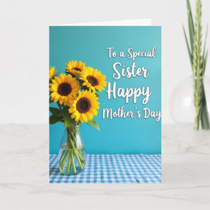 Tarjeta del Día de la Madre Flor Dorada Dulce