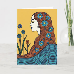 Tarjeta del Día de la Madre Floral Auburn