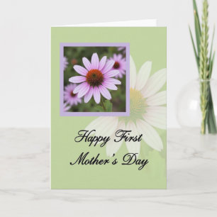 Tarjeta del Día de la Madre Floral de Lavanda