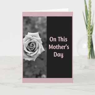 Tarjeta del Día de la Madre Floral en Escala de Gr