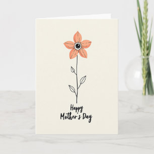 Tarjeta del Día de la Madre Floral Eye