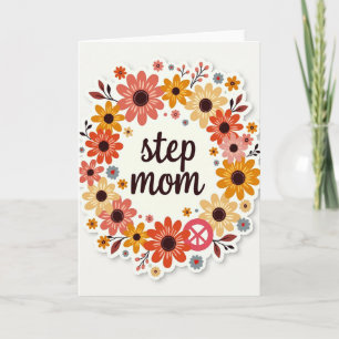 Tarjeta del Día de la Madre Floral Peace