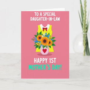 Tarjeta del Día de la Madre Floral Soleada