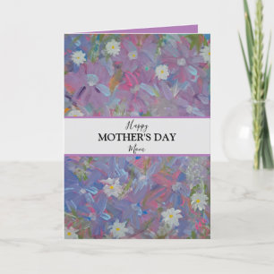 Tarjeta del día de la madre floral Spring Wonderla