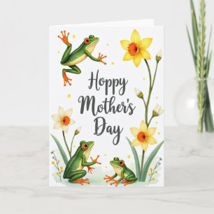 Tarjeta del Día de la Madre Floral y Lúpulo