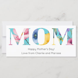 Tarjeta del Día de la Madre Flores Bonitas de Prim