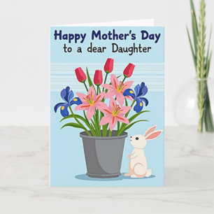 Tarjeta del Día de la Madre Flores Dulces