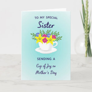 Tarjeta del Día de la Madre Flores Vívidas