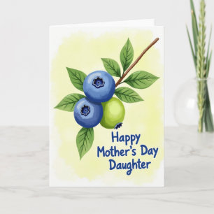 Tarjeta del Día de la Madre Fresa Dulce