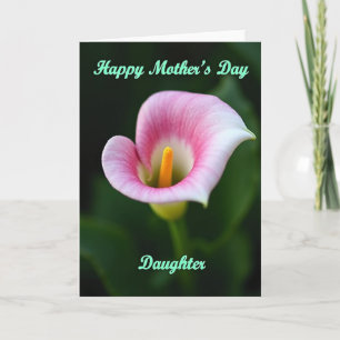 Tarjeta del Día de la Madre Fuchsia Arum