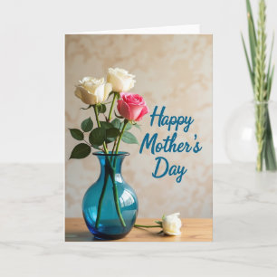 Tarjeta del Día de la Madre Fuchsia Rose