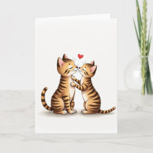 Tarjeta del Día de la Madre Gatito Dulce