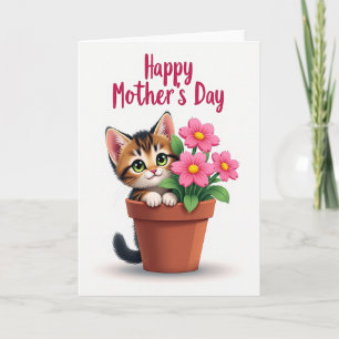 Tarjeta del Día de la Madre Gatos más Dulces