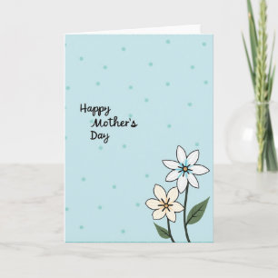 Tarjeta del Día de la Madre Gentil Azure