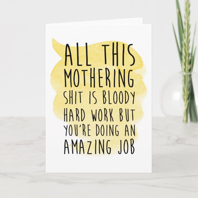 tarjeta del día de la madre graciosa (Anverso)