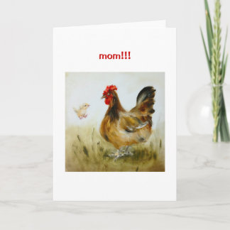 Tarjeta del día de la madre, graciosa y graciosa