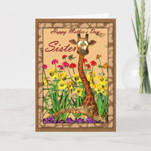Tarjeta del día de la madre, hermana