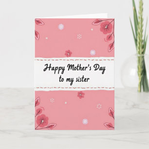 Tarjeta del Día de la Madre Hermana Rosa