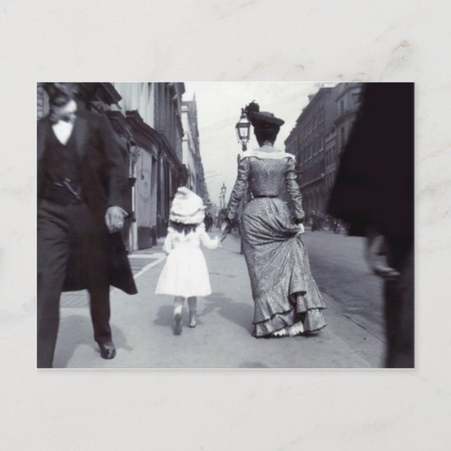 Tarjeta del Día de la Madre Hija de 1880 (Anverso)