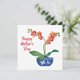 Tarjeta del Día de la Madre Huérfana con bonito