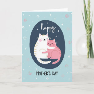 Tarjeta del Día de la Madre Indigo Cats