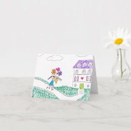 Tarjeta del Día de la Madre (interior en blanco)