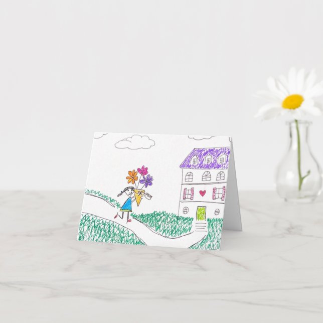Tarjeta del Día de la Madre (interior en blanco) (Planta pequeña)
