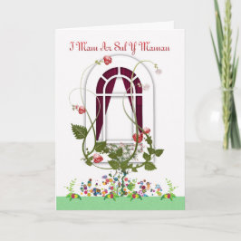 Tarjeta del Día de la Madre - Lengua galesa mam