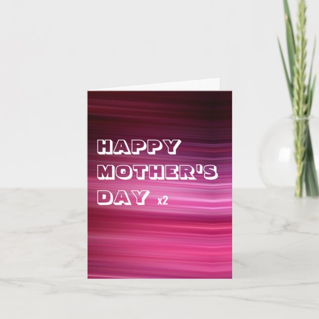 Tarjeta del Día de la Madre Lesbiana (Anverso)