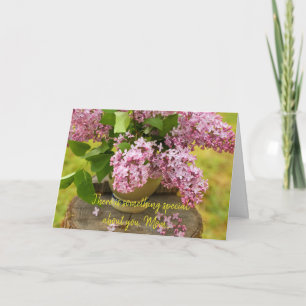 Tarjeta del Día de la Madre Lilac