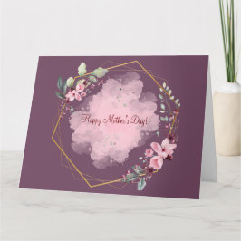 TARJETA DEL DÍA DE LA MADRE (LILAC OSCURO)