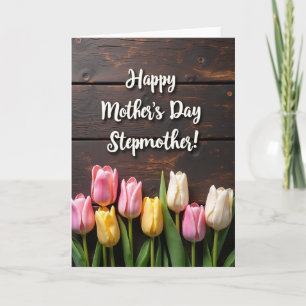 Tarjeta del Día de la Madre Lovely Wood