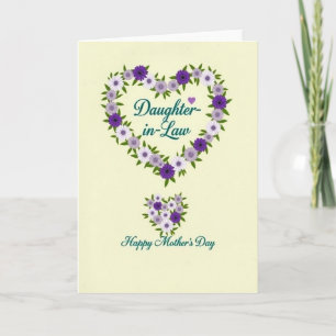 Tarjeta del Día de la Madre Lujoso Lavanda