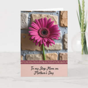 Tarjeta del Día de la Madre Magenta Daisy