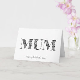 Tarjeta del Día de la Madre Mamá