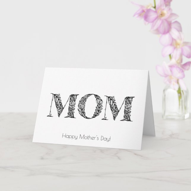 Tarjeta del Día de la Madre Mamá (Orquídea)