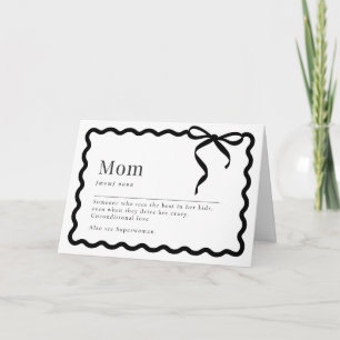 Tarjeta del Día de la Madre; Mamá "Sustantivo"
