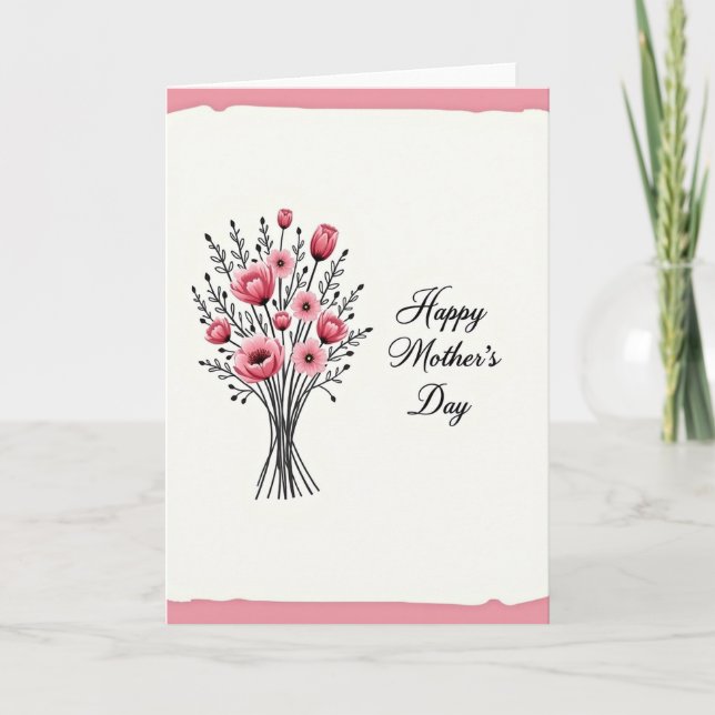Tarjeta del Día de la Madre más Dulce (Anverso)