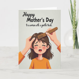Tarjeta del Día de la Madre Matte Gentle Touch