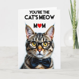 Tarjeta del Día de la Madre Maullido de Gatos