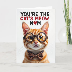 Tarjeta del Día de la Madre Maullido de Gatos
