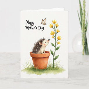 Tarjeta del Día de la Madre Mejillas Rosadas