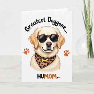 Tarjeta del Día de la Madre Mejor Amigo Perro Geni